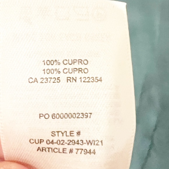 Wilfred Tie Front Button Up Blouse in Hunter Jade Green Satin Cupro size XS - Picture 6 of 7